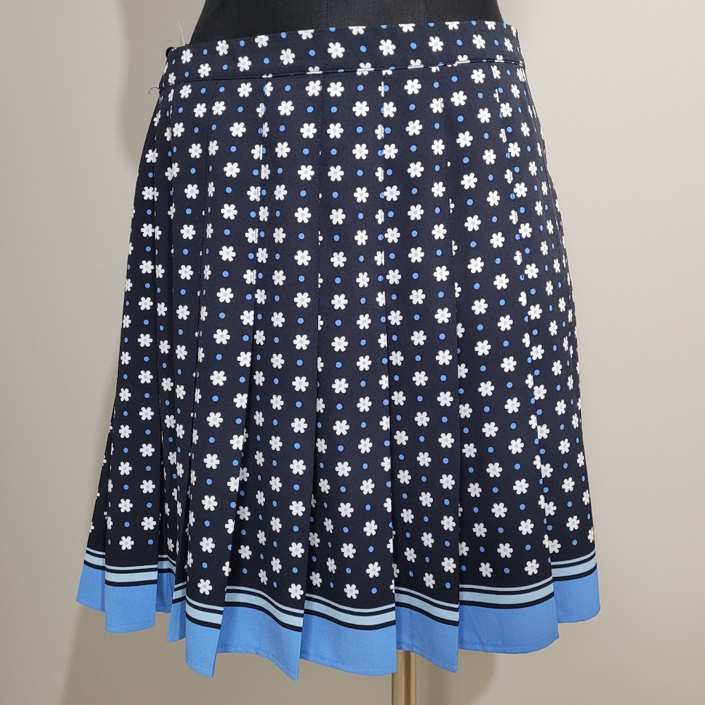 1901 Floral Pleated Mini Skirt